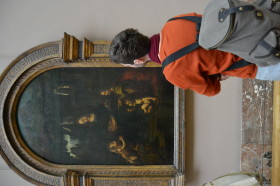 paris, louvre museum and ol master leonardo da vinci