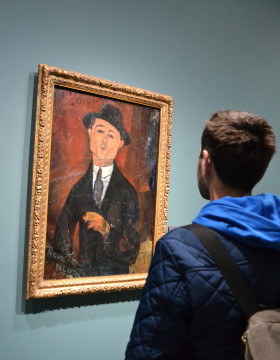 amedeo modigliani's portrait of his friend Paul Guillaume